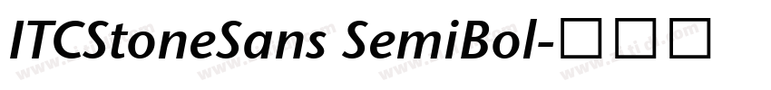 ITCStoneSans SemiBol字体转换